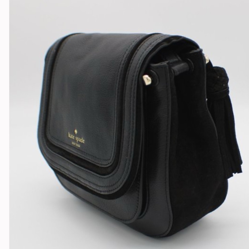 🔥SALE Kate Spade Black Leather Pratt Street Small Rianne crossbody bag like NEW - Picture 11 of 11